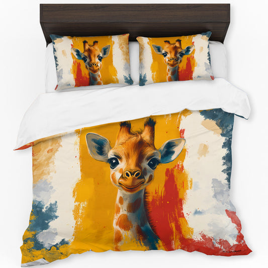 Cute Giraffe Duvet Cover Set by Wikus Schalkwyk