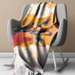 Cute Giraffe Light Weight Fleece Blanket by Wikus Schalkwyk