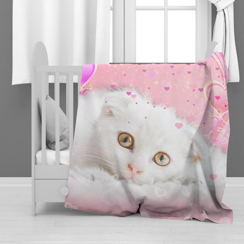 Cute Kitten Minky Blanket