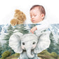 Cute Woodlands Elephant Baby Fleece Blanket