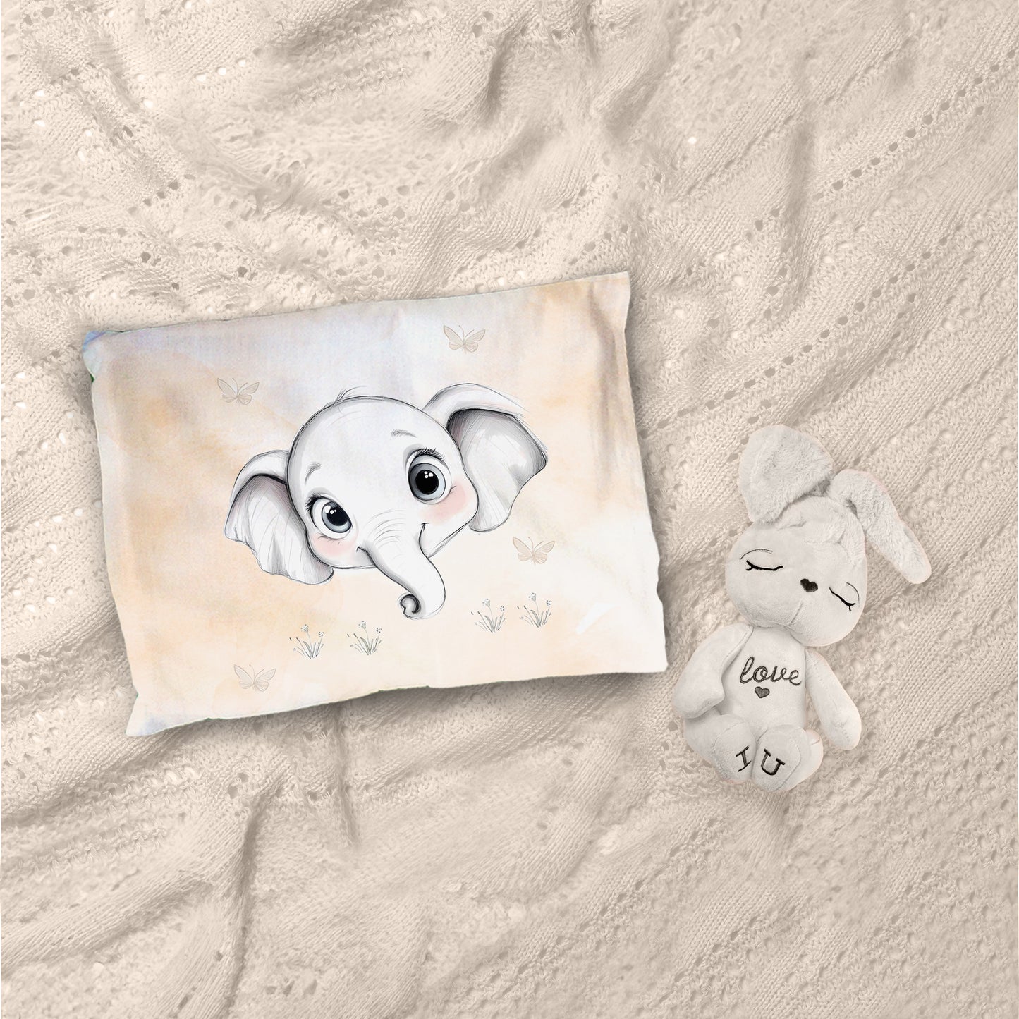 Cute Baby Elephant Cot Set by Wikus Schalkwyk