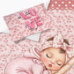 Cute Baby Girl Cot Set