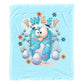 Cute Blue Bird Baby Fleece Blanket