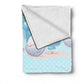 Cute Blue Bird Baby Fleece Blanket