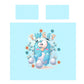 Cute Blue Bird Kids Duvet Cover Set