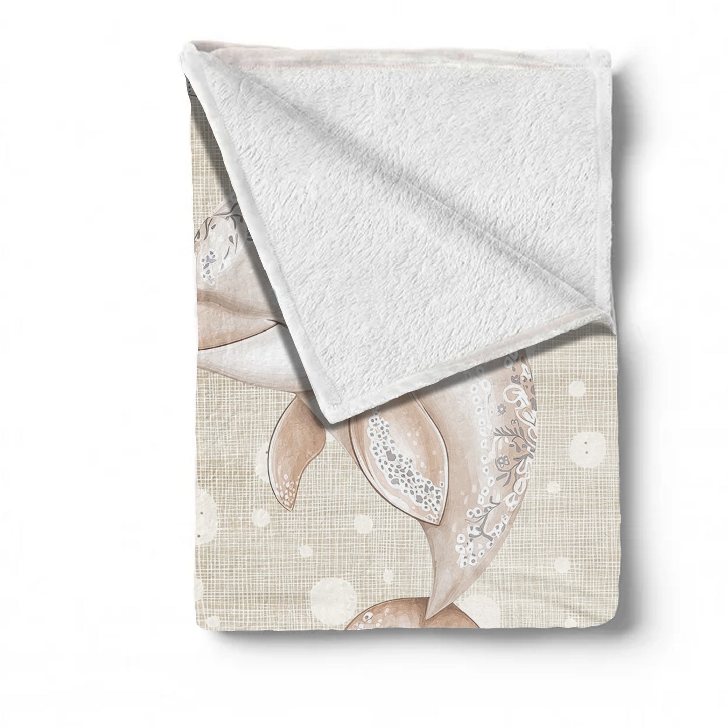 Cute Dolphins Baby Fleece Blanket by Mark van Vuuren