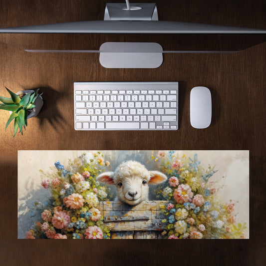Cute Farm Sheep Desk Pad