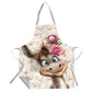 Cute Flower Donkey Apron by Mark van Vuuren