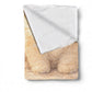 Cute Fluffy Puppy Sitting Baby Fleece Blanket by Nathan Pieterse