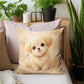 Cute Fluffy Puppy Sitting Kids Scatter by Nathan Pieterse