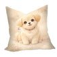 Cute Fluffy Puppy Sitting Kids Scatter by Nathan Pieterse