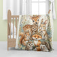 Cute Forest Animals Baby Fleece Blanket