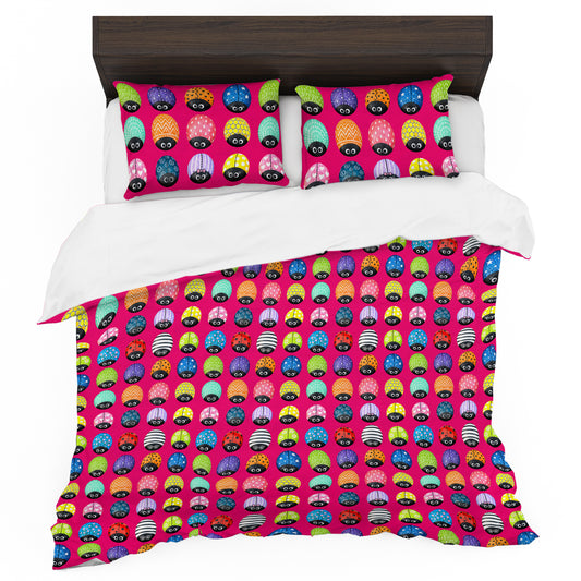 Cute Ladybug Duvet Cover Set