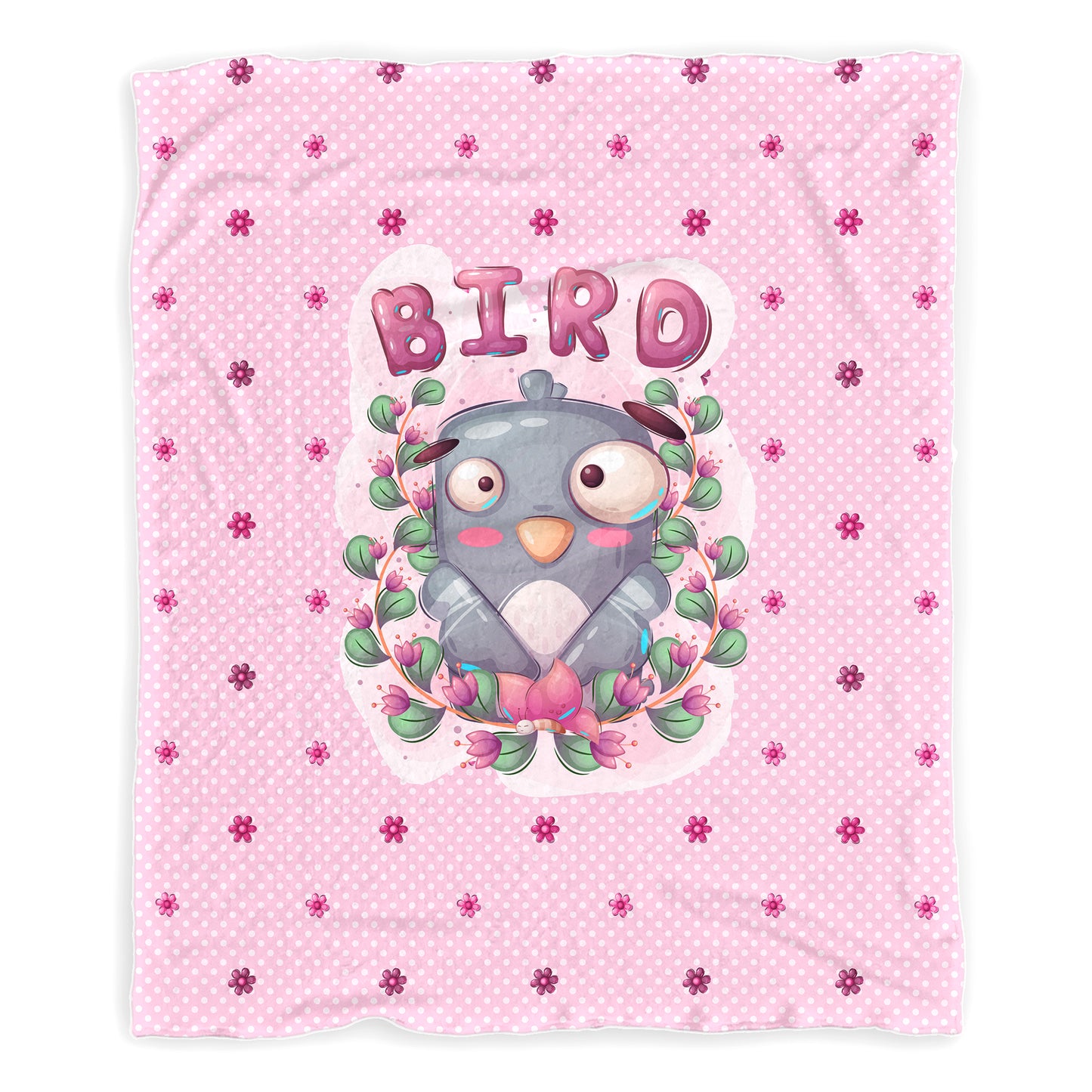 Cute Little Dove Baby Fleece Blanket