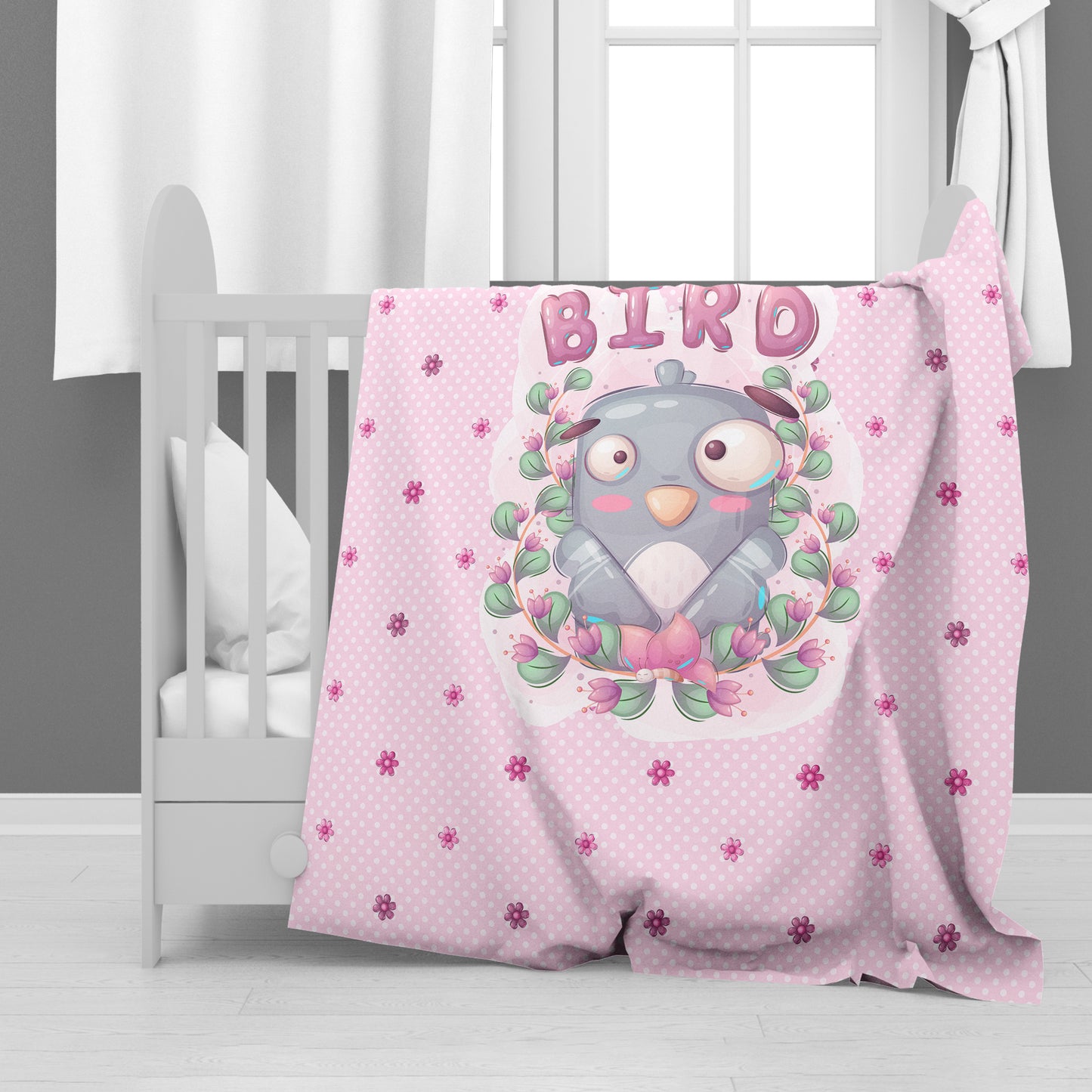 Cute Little Dove Baby Fleece Blanket