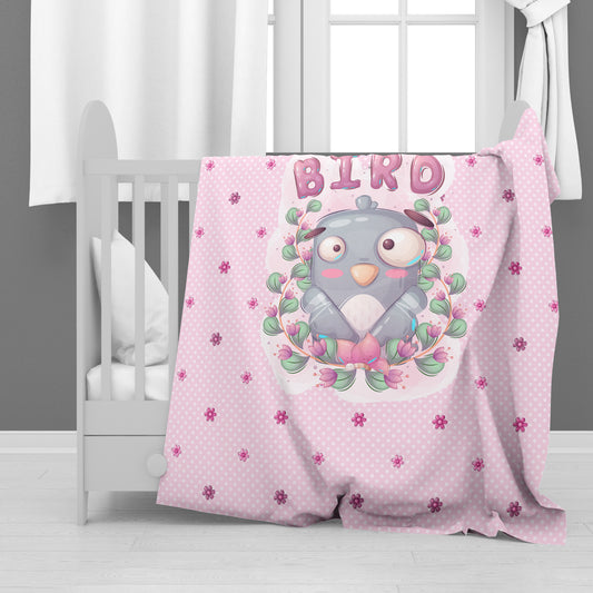 Cute Little Dove Baby Fleece Blanket