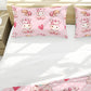 Cute Pink Hippo Kids Duvet Cover Set