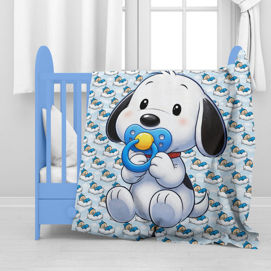 Cute Puppy Baby Fleece Blanket