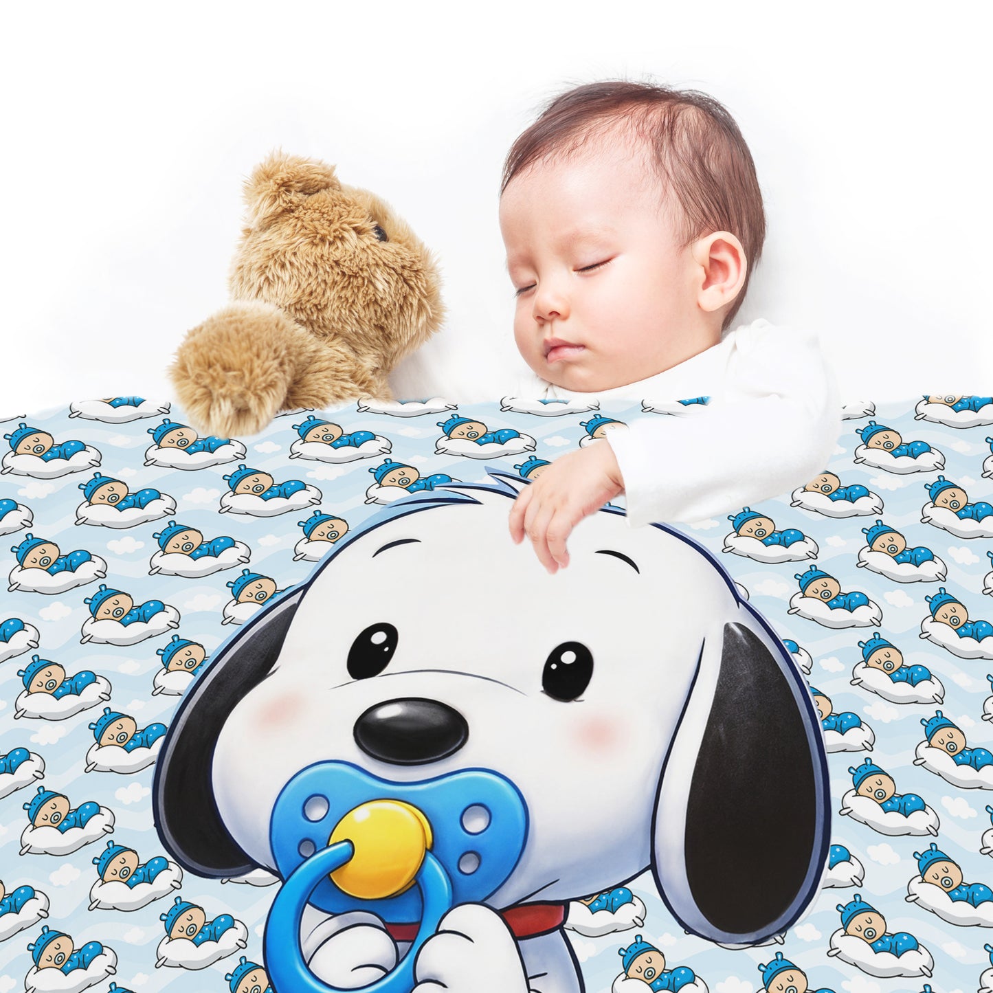 Cute Puppy Baby Fleece Blanket