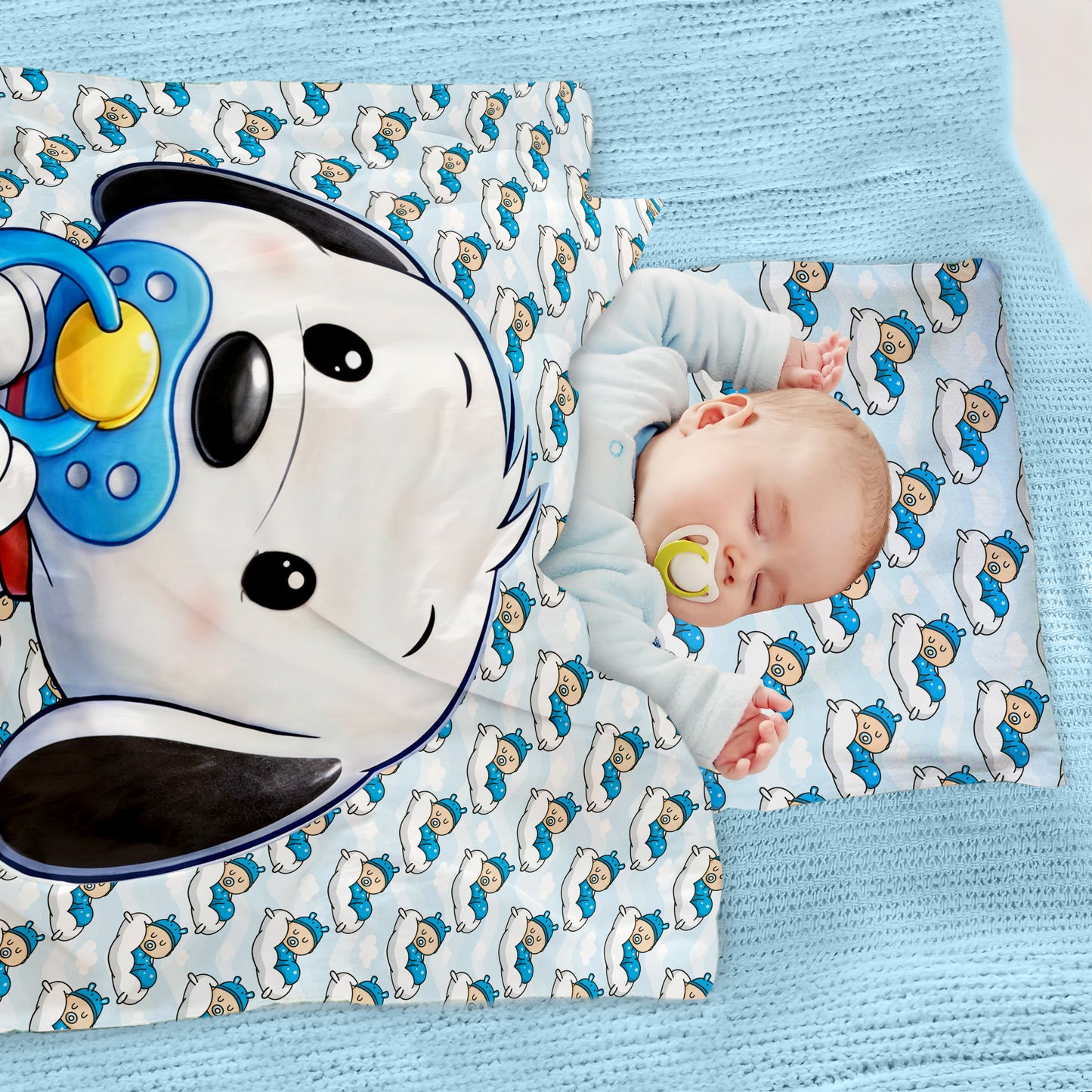 Cute Puppy Cot Set