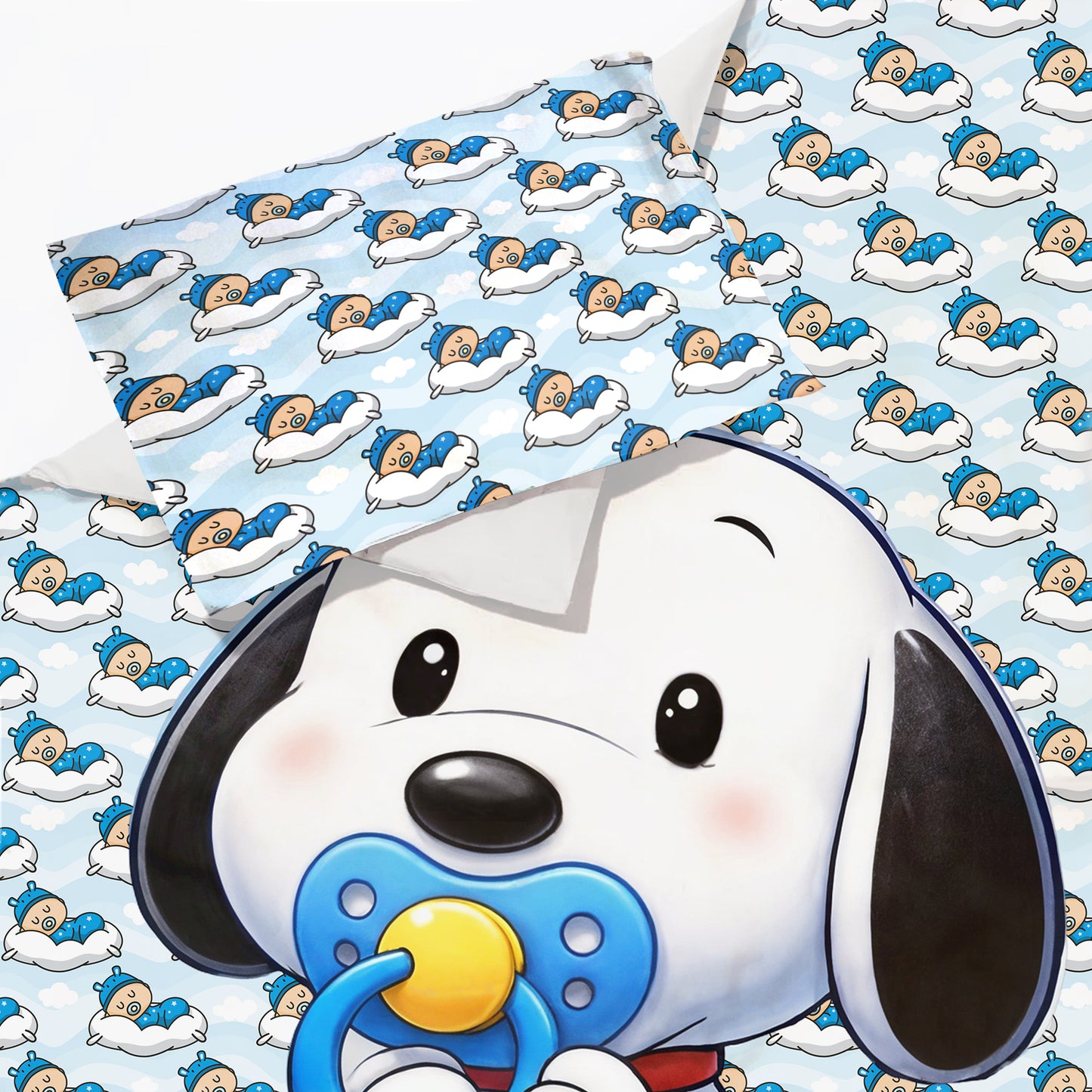 Cute Puppy Cot Set