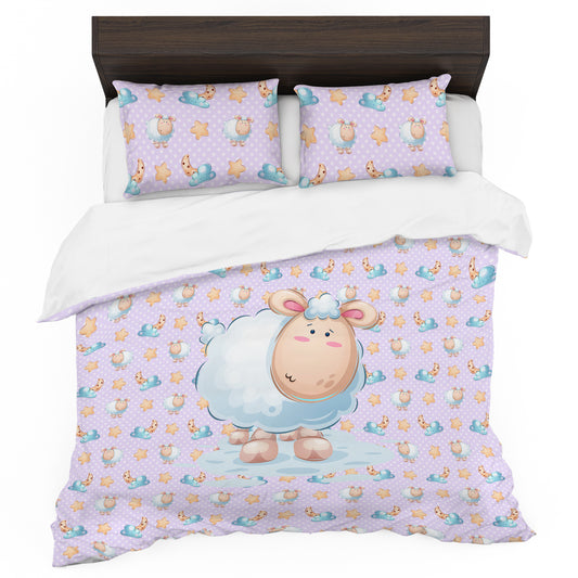 Cute Sheep Kids Duvet Cover Set