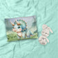 Cute Triceratops Cot Set