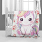 Cute Unicorn Baby Fleece Blanket by Mark van Vuuren