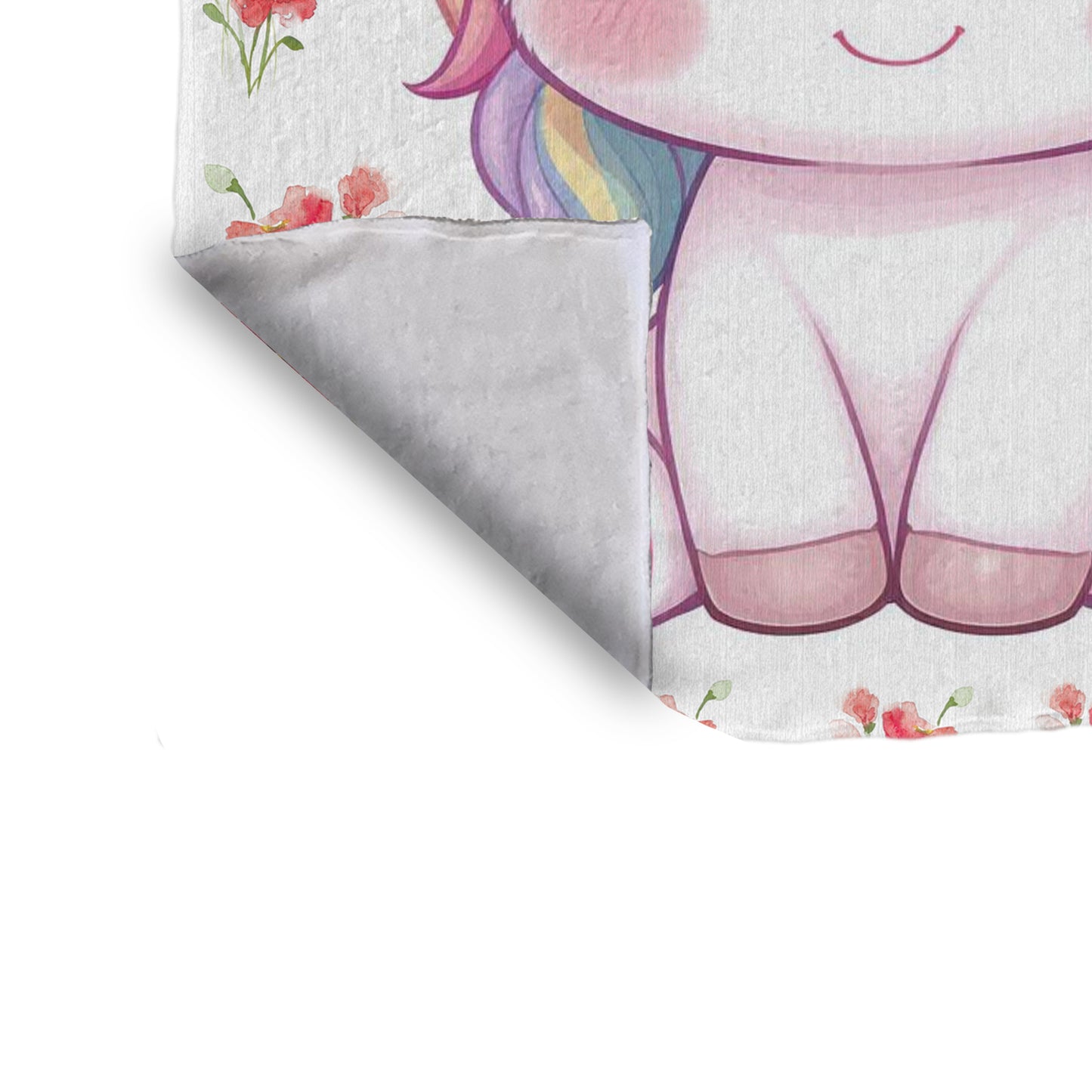 Cute Unicorn Baby Fleece Blanket by Mark van Vuuren