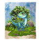 Cute Velociraptor Baby Fleece Blanket