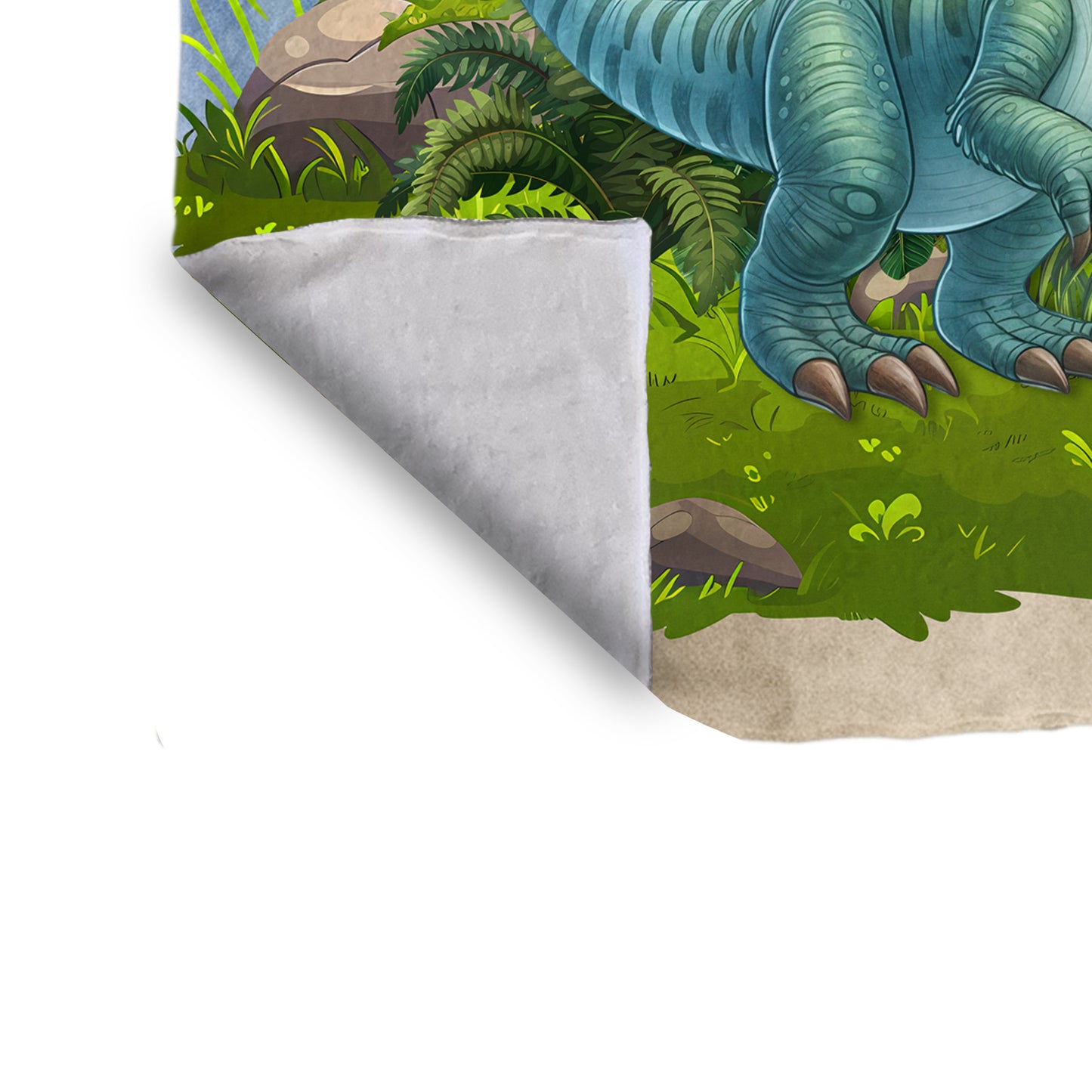 Cute Velociraptor Baby Fleece Blanket