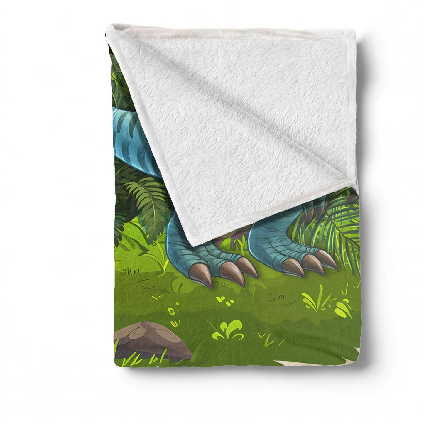 Cute Velociraptor Baby Fleece Blanket