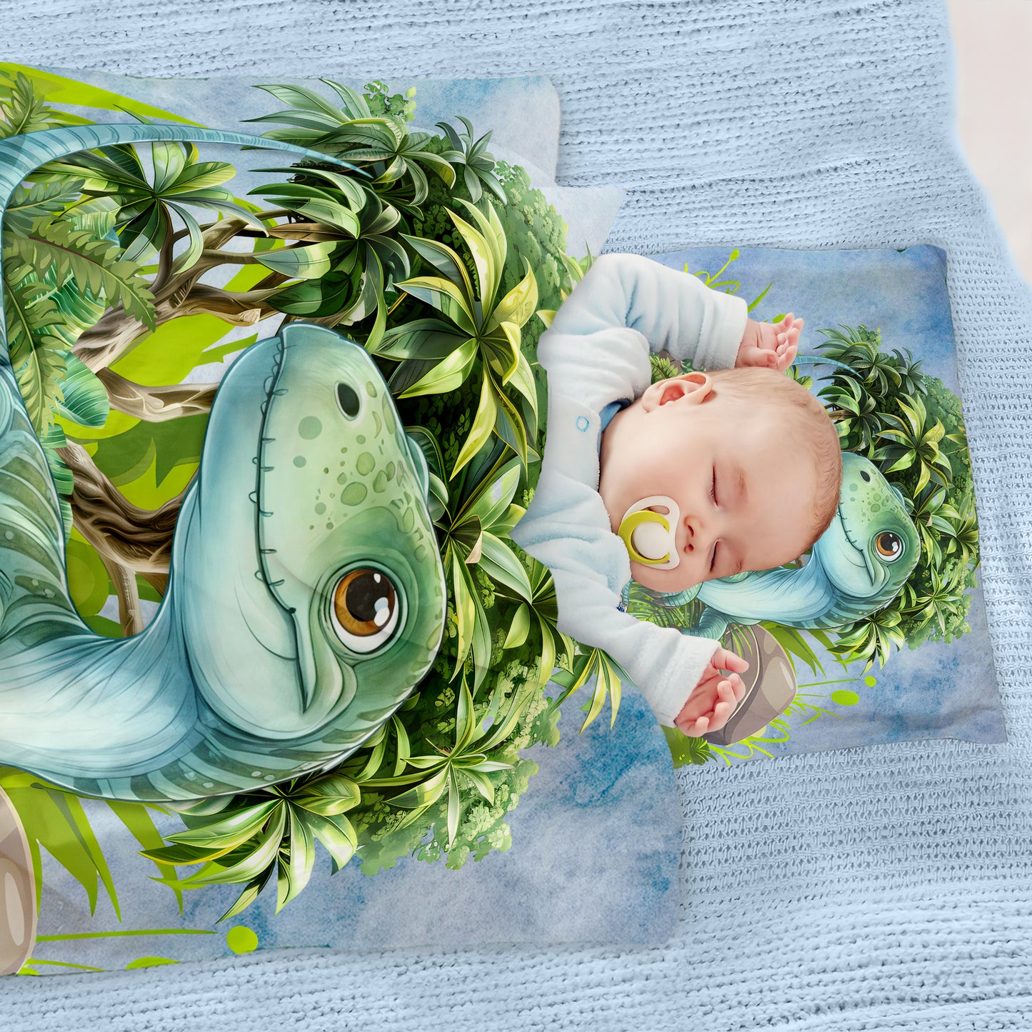 Cute Velociraptor Cot Set