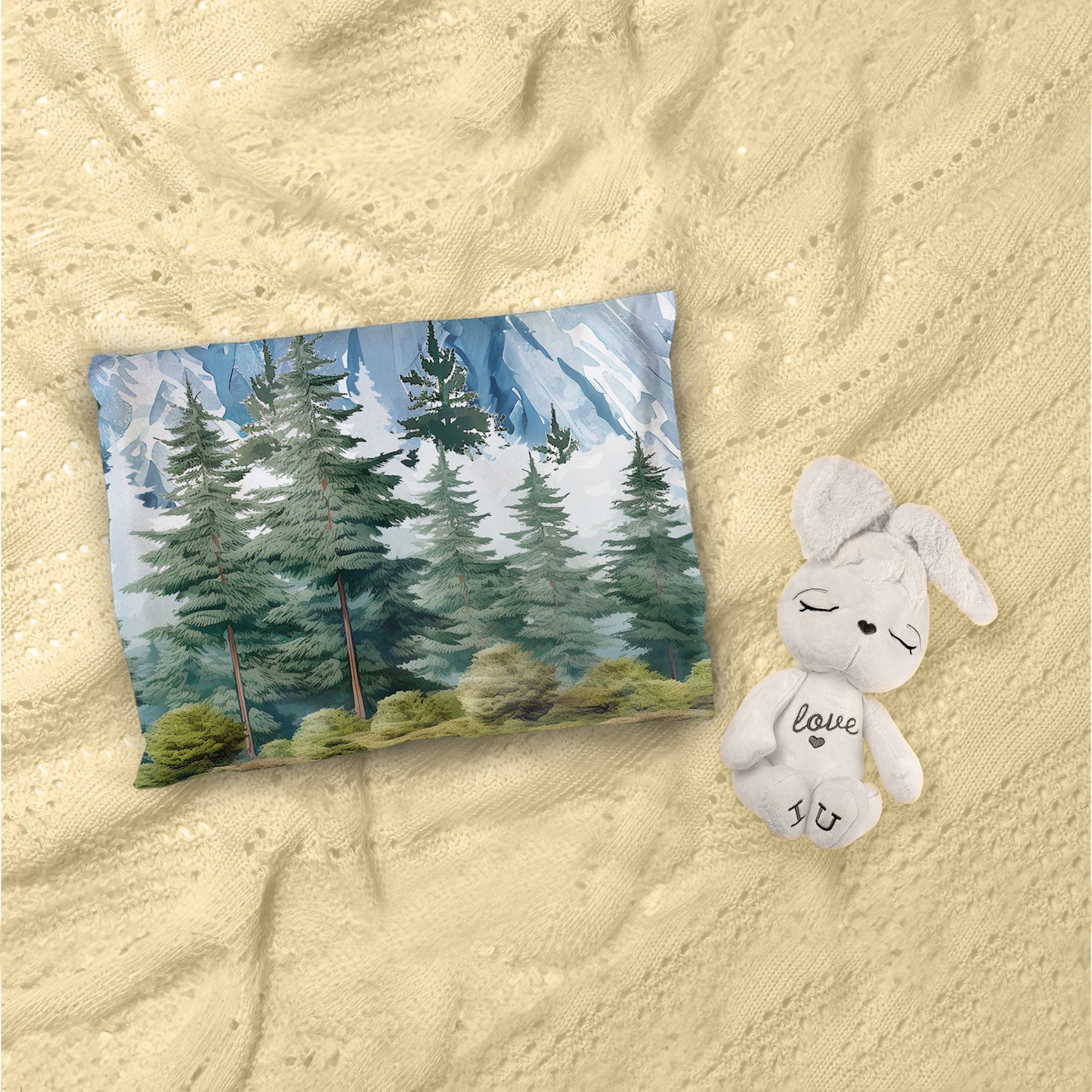 Cute Woodlands Elephant Cot Set