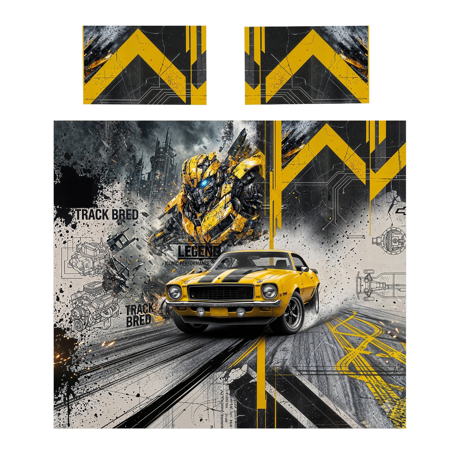 Cyber Drift Duvet Cover Set
