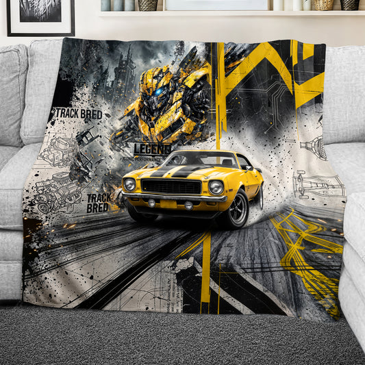 Cyber Drift Light Weight Fleece Blanket