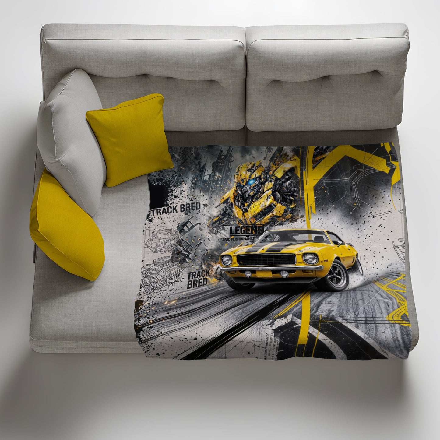 Cyber Drift Light Weight Fleece Blanket