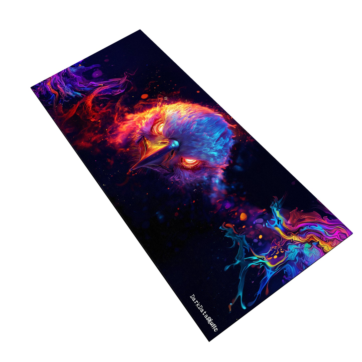 Cyberpunk Eagle Large Desk Pad by Wikus Schalkwyk