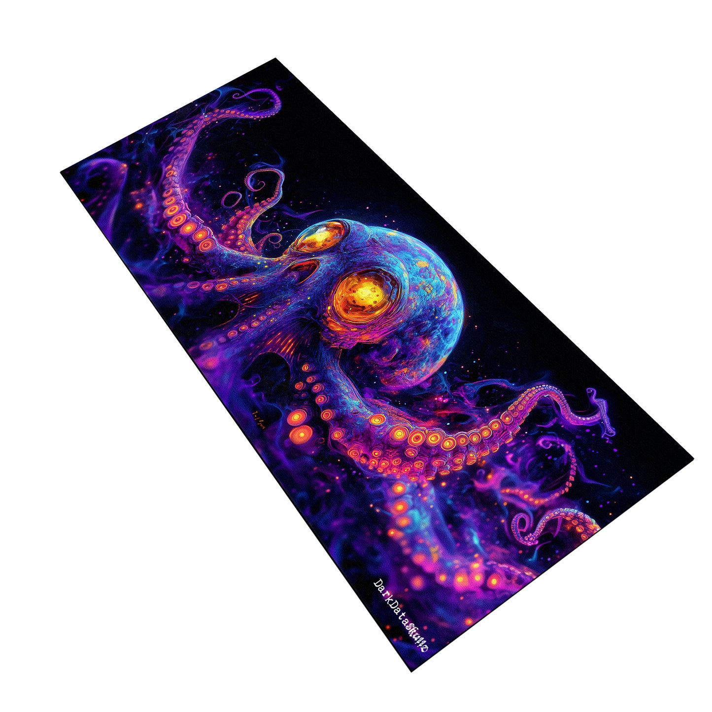 Cyberpunk Octopus Large Desk Pad by Wikus Schalkwyk