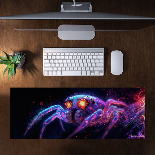 Cyberpunk Spider Large Desk Pad by Wikus Schalkwyk