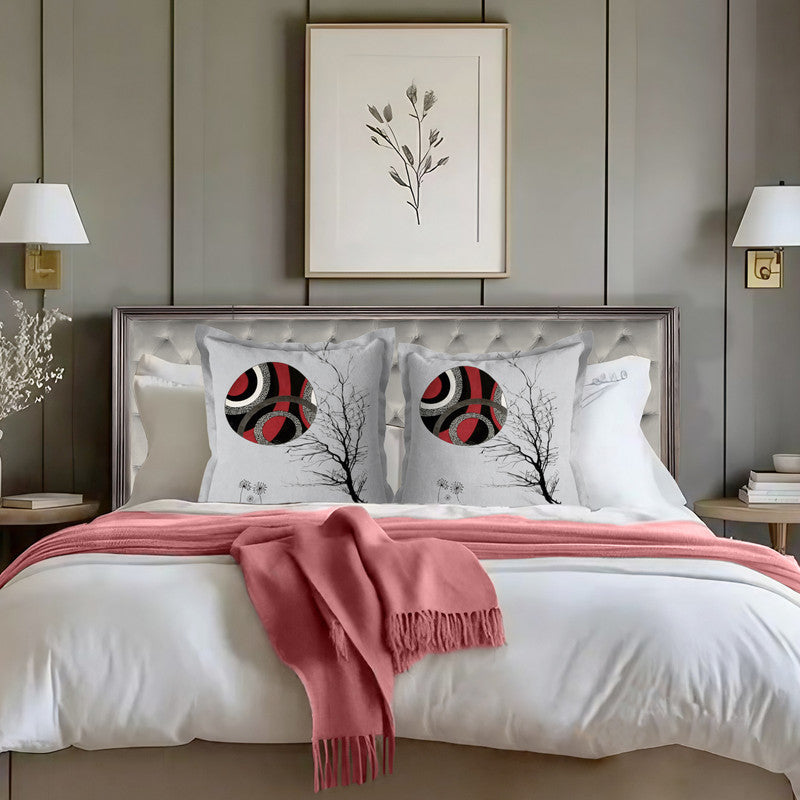 Cycles of Creation Abstract Exclusive Range Cushions