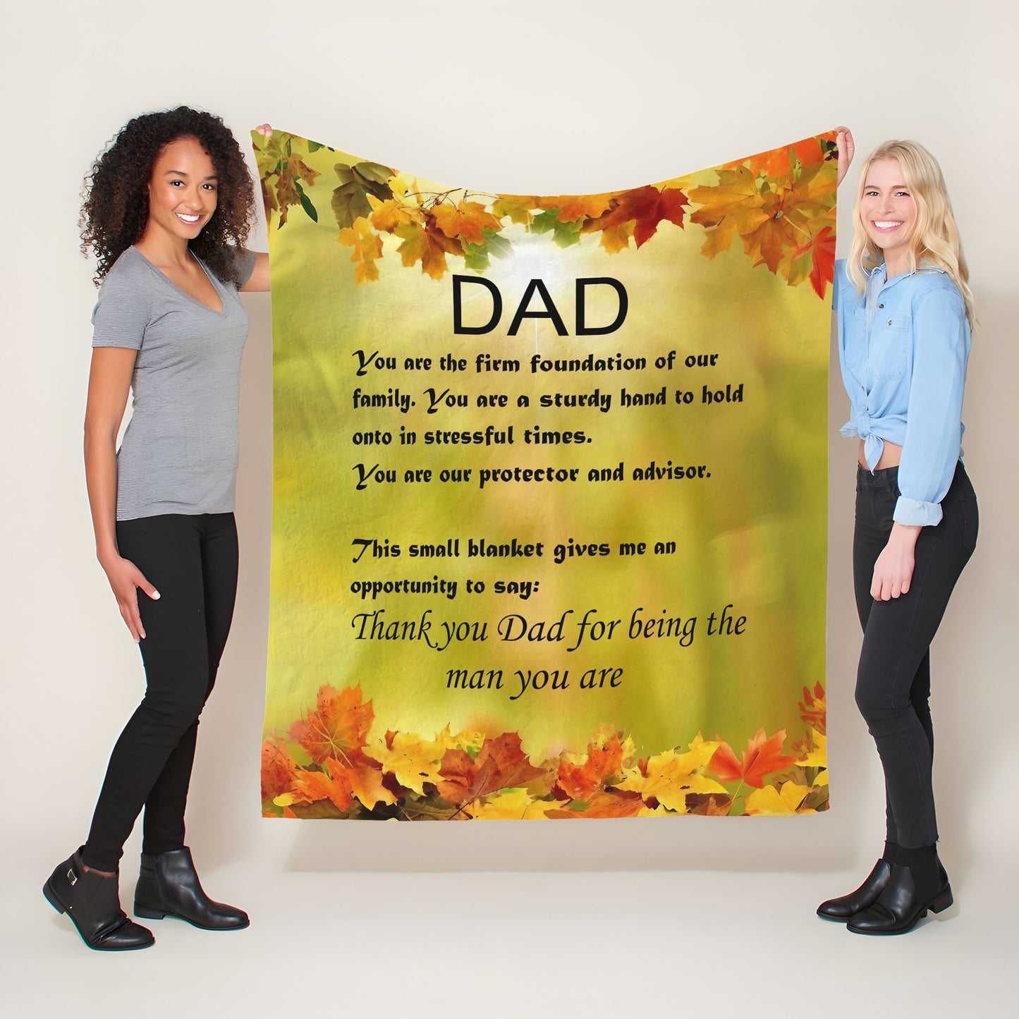 Dad Light Weight Fleece Blanket