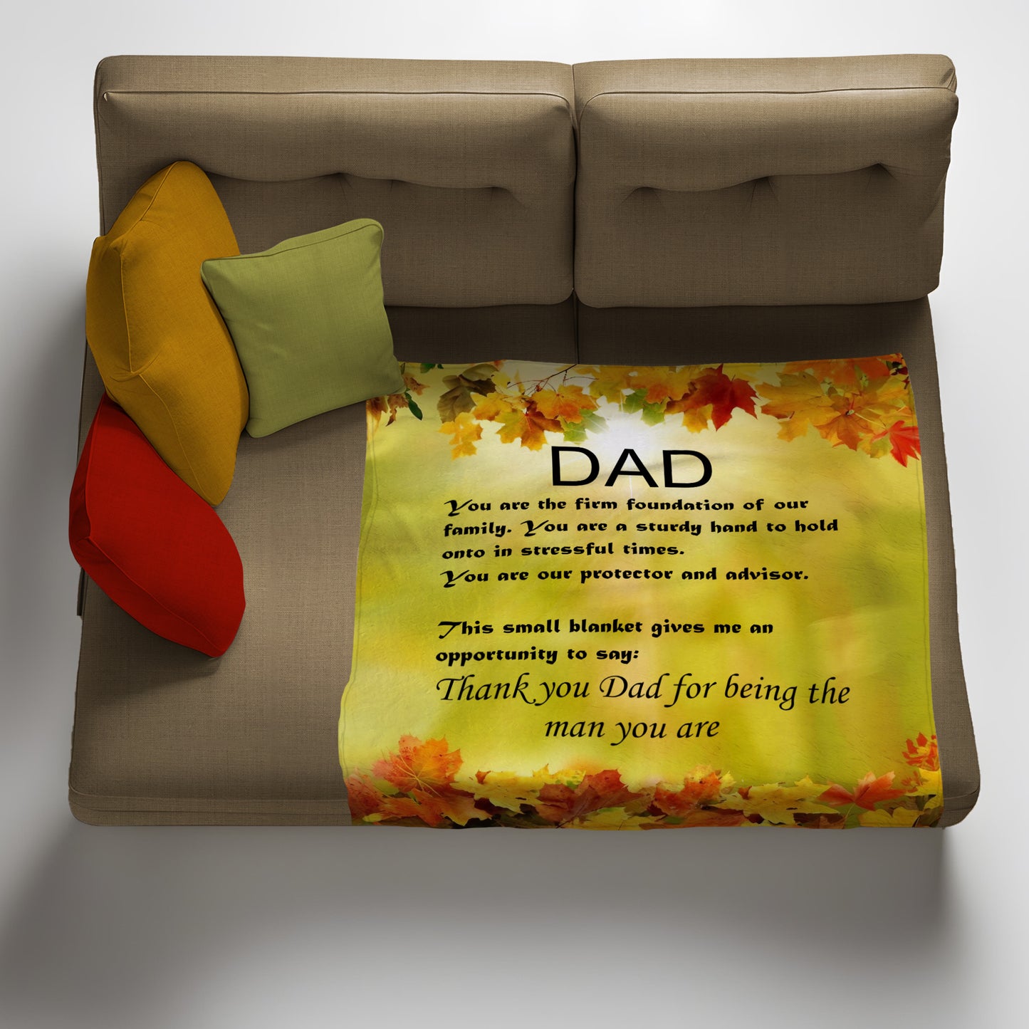Dad Light Weight Fleece Blanket
