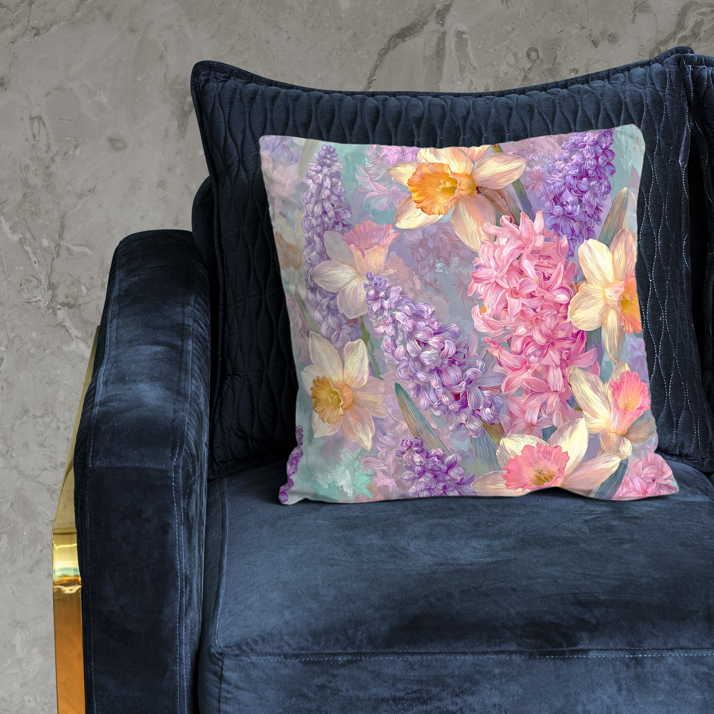 Daffodils in Pastel Mist Luxury Scatter