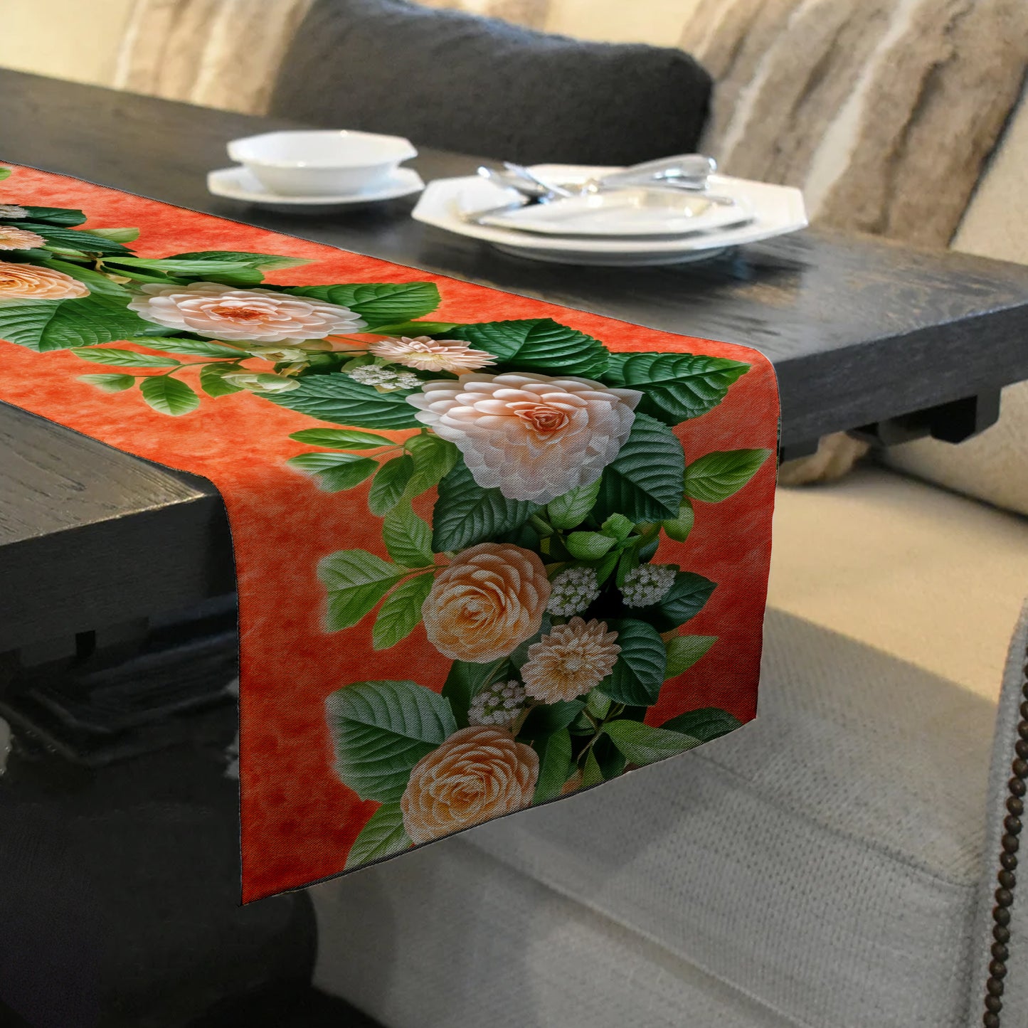 Dahlia Exibition Table Runner