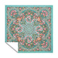 Dainty Flowers on Green Square Tablecloth