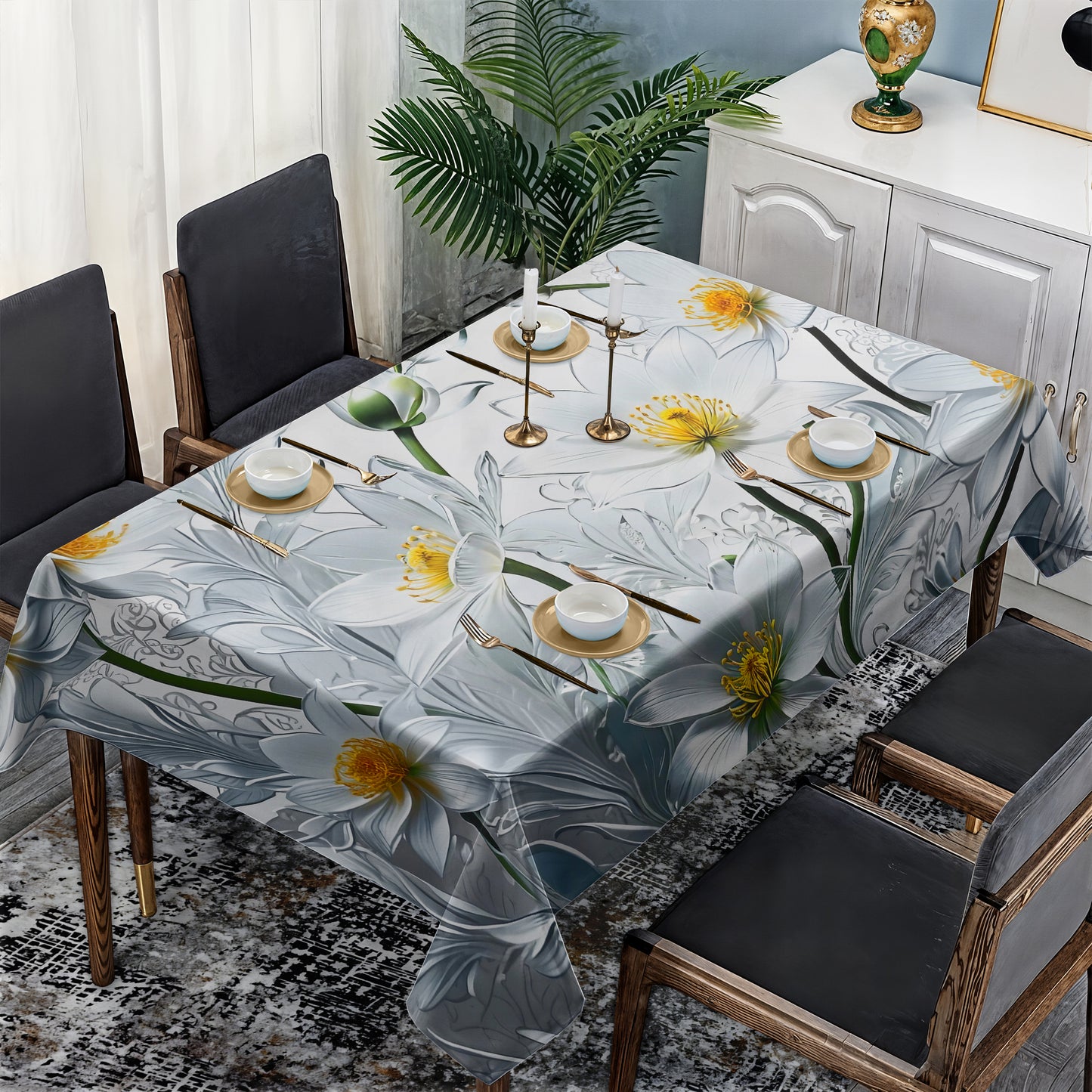 Daisey Lullaby Bloom Rectangle Tablecloth