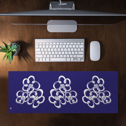 Daisies Bold on Navy By Fifo Large Desk Pad
