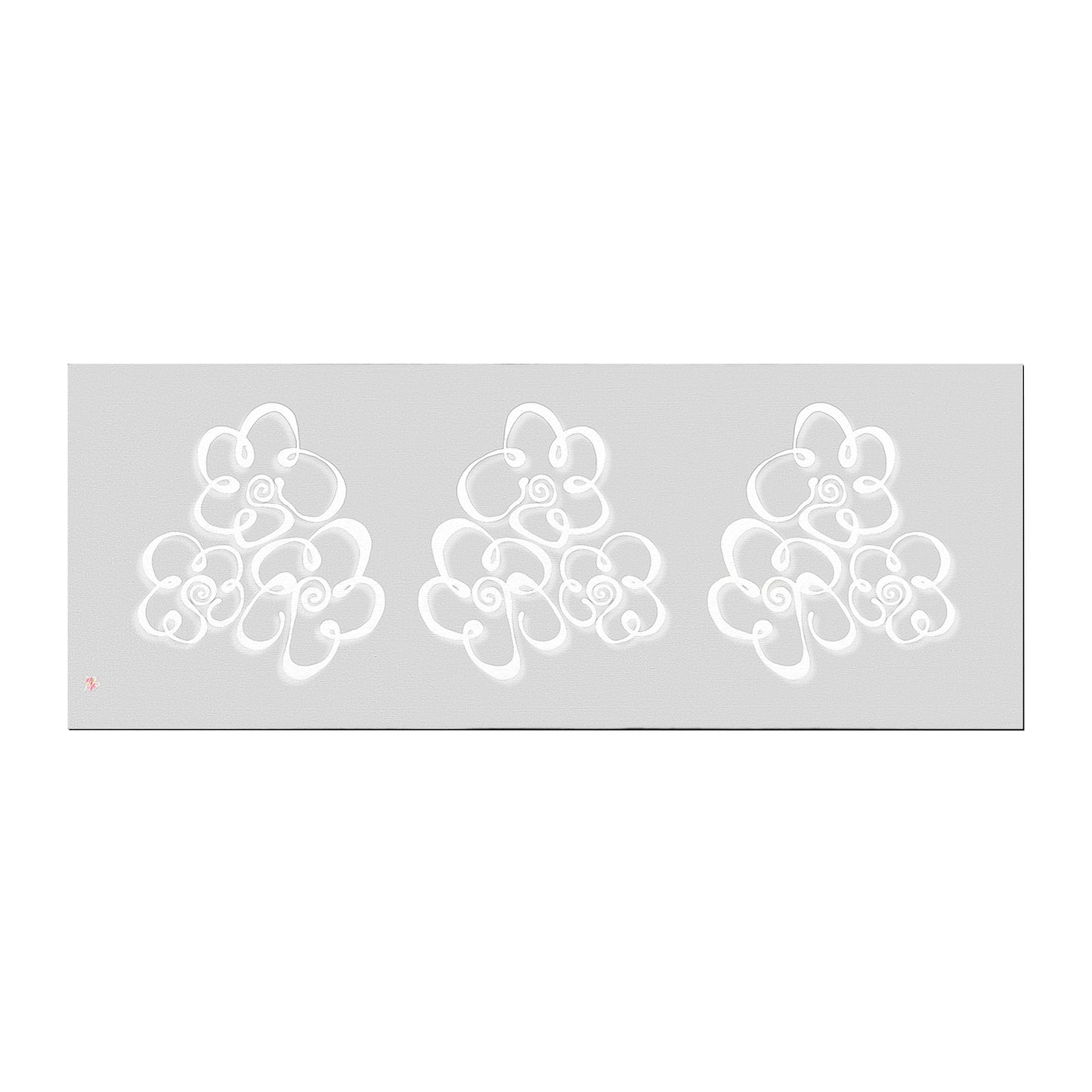 Daisies Bold on Pale Grey By Fifo Large Desk Pad