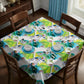 Daisies in the Wind Square Tablecloth